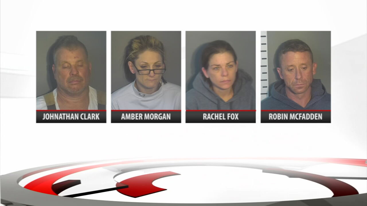 Bardstown Meth Suspects: Clark, Morgan, Fox and McFadden.